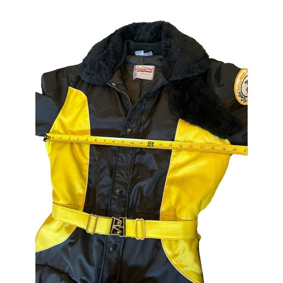 Vtg Walls Blizzard Pruf Insulated Polaris Snowsuit Faux Fur Collar, Medium - Picture 15 of 16